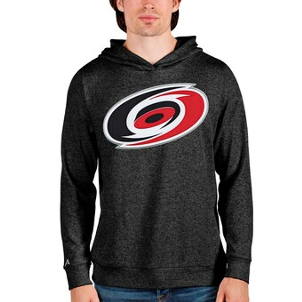Men's Antigua Heathered Carolina Hurricanes Absolute Pullover Hoodie