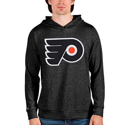 Men's Antigua Heathered Philadelphia Flyers Absolute Pullover Hoodie