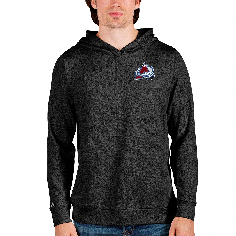 Men's Antigua Black Colorado Avalanche Team Absolute Pullover Hoodie
