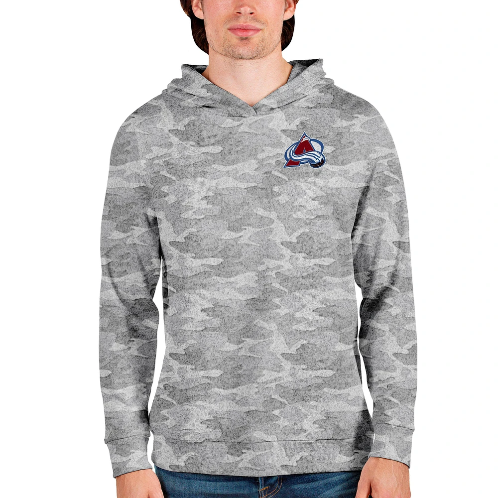 Men's Antigua Camo Colorado Avalanche Team Absolute Pullover Hoodie