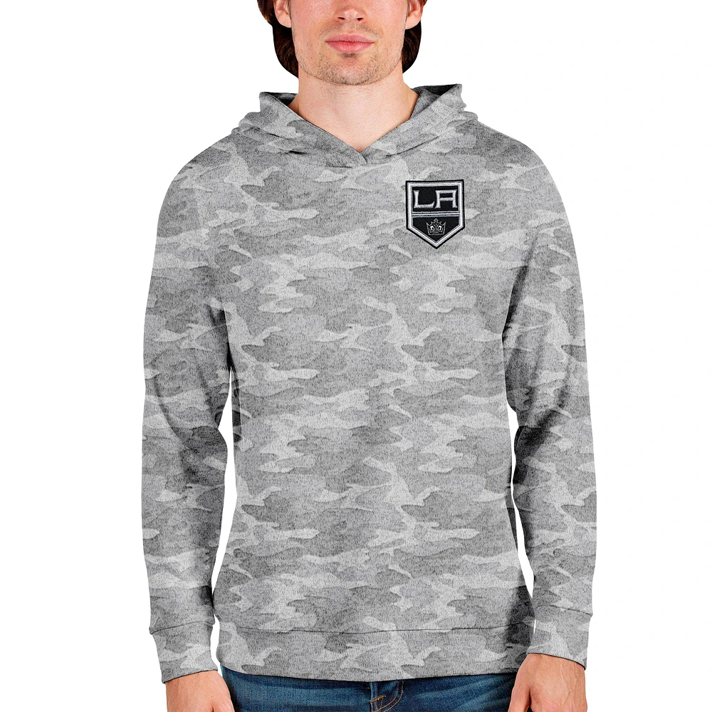 Men's Antigua Camo Los Angeles Kings Team Absolute Pullover Hoodie