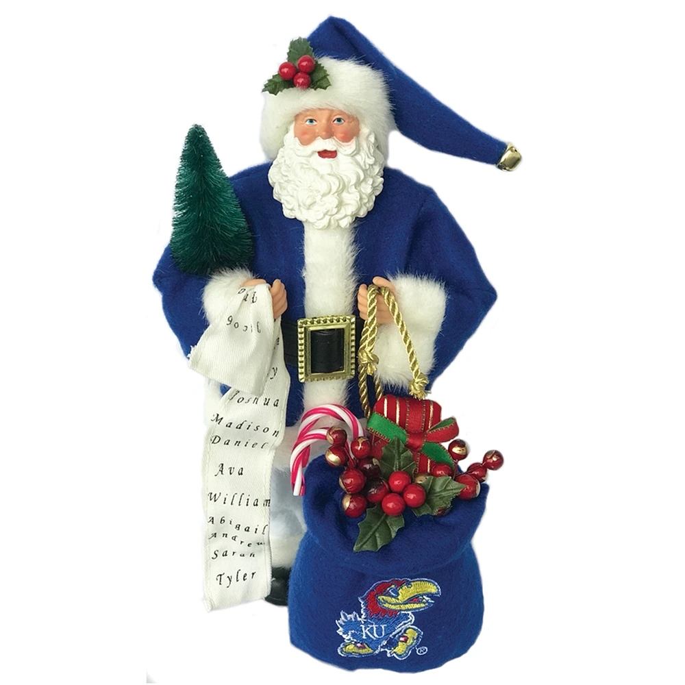 Royal Kansas Jayhawks 12'' Santa