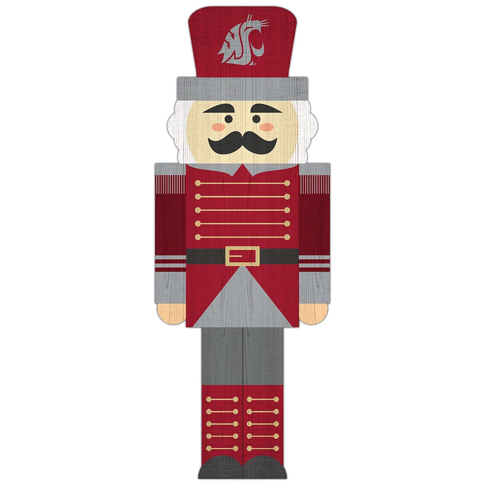 Washington State Cougars 31'' Nutcracker Leaner