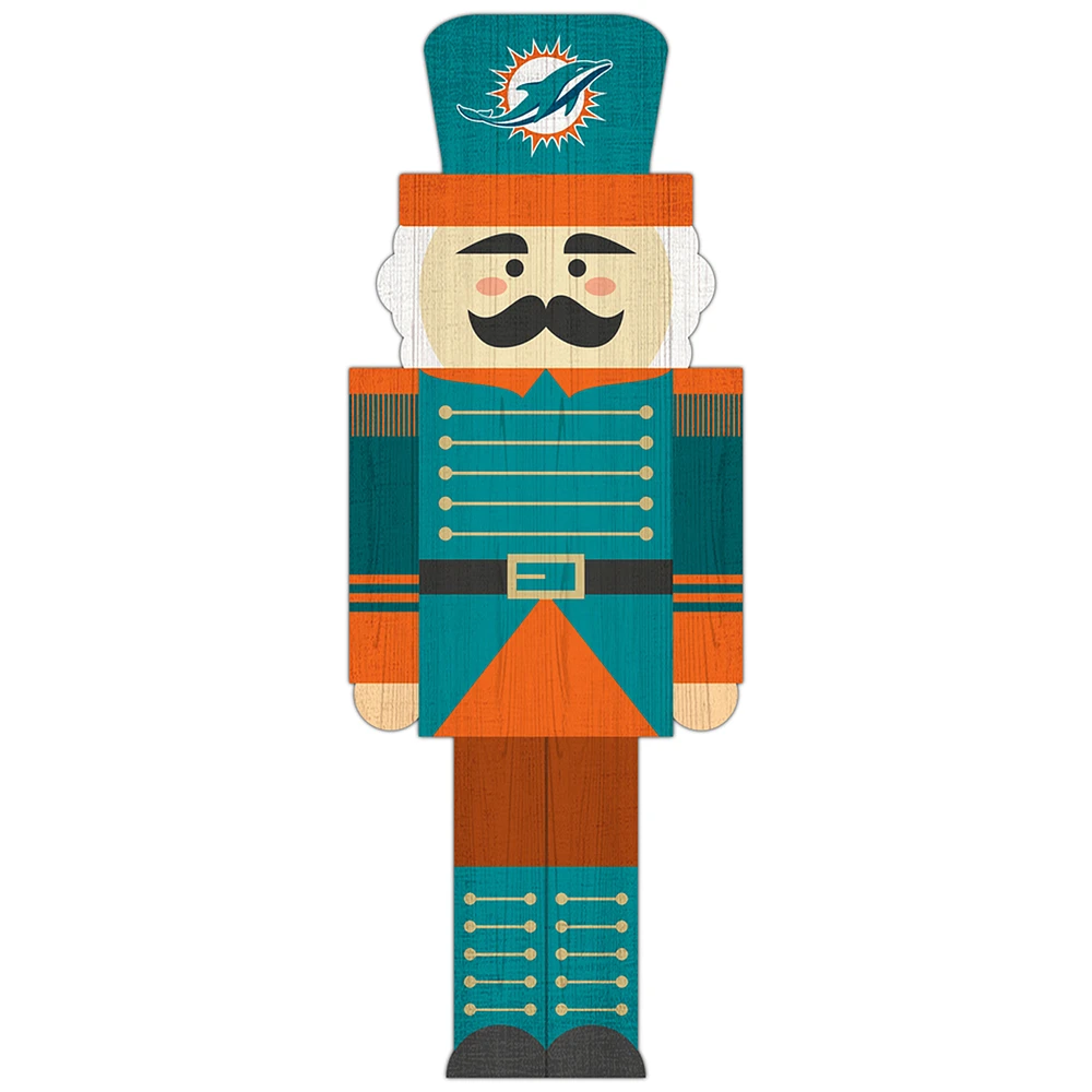 Miami Dolphins 31'' Nutcracker Leaner
