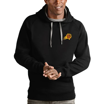 Men's Antigua Black Phoenix Suns Victory Pullover Hoodie