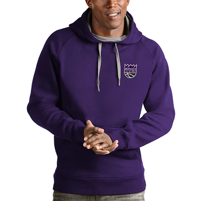 Men's Antigua Sacramento Kings Victory Pullover Hoodie