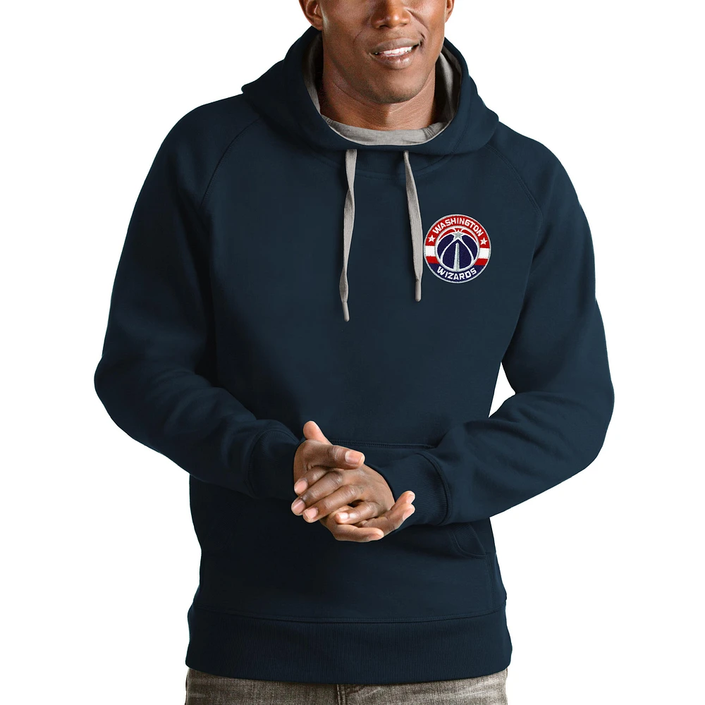 Men's Antigua Navy Washington Wizards Victory Pullover Hoodie