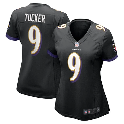 Women's Nike Justin Tucker Black Baltimore Ravens Alternate Game Jersey