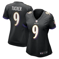 Women's Nike Justin Tucker Black Baltimore Ravens Alternate Game Jersey