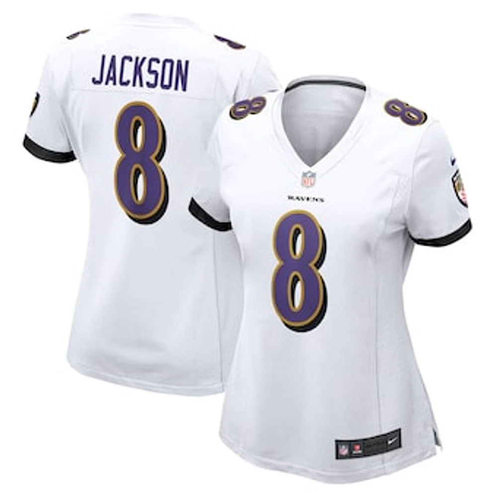 Women's Nike Lamar Jackson White Baltimore Ravens Player Game Jersey