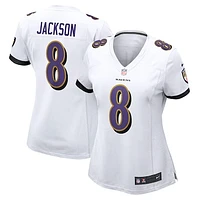 Women's Nike Lamar Jackson White Baltimore Ravens Player Game Jersey