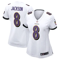 Women's Nike Lamar Jackson White Baltimore Ravens Player Game Jersey