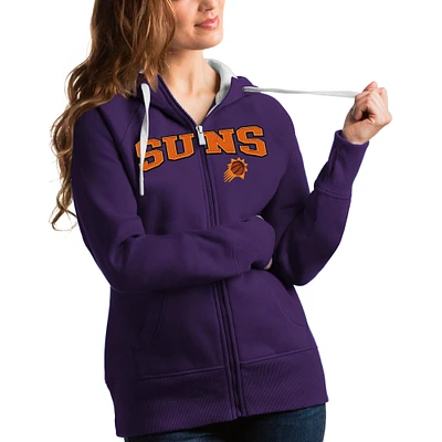Women's Antigua Phoenix Suns Team Victory Full-Zip Hoodie