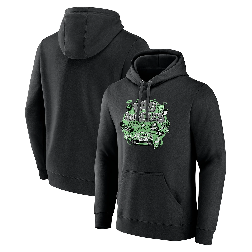 Men's Black LA 2028 Summer Olympics XXXIV Pullover Hoodie