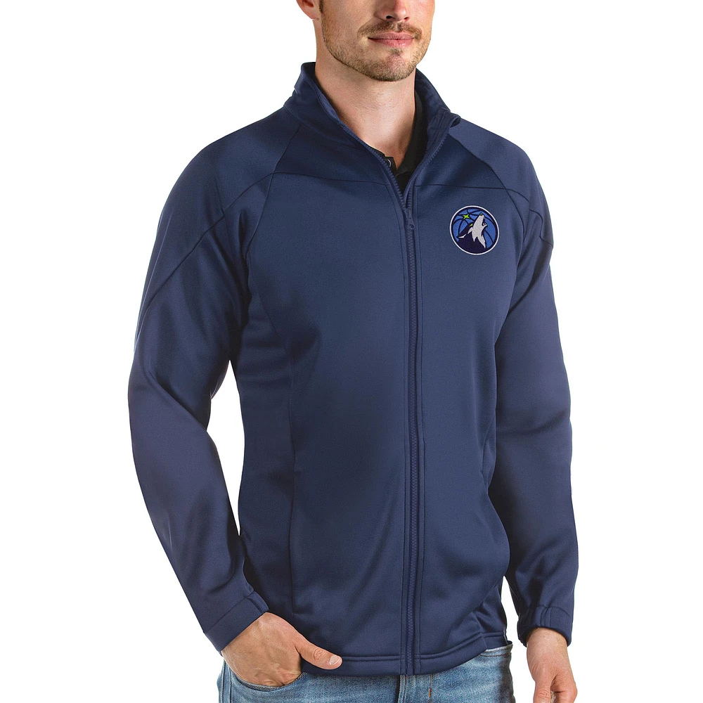 Men's Antigua Navy Minnesota Timberwolves Links Full-Zip Golf Jacket