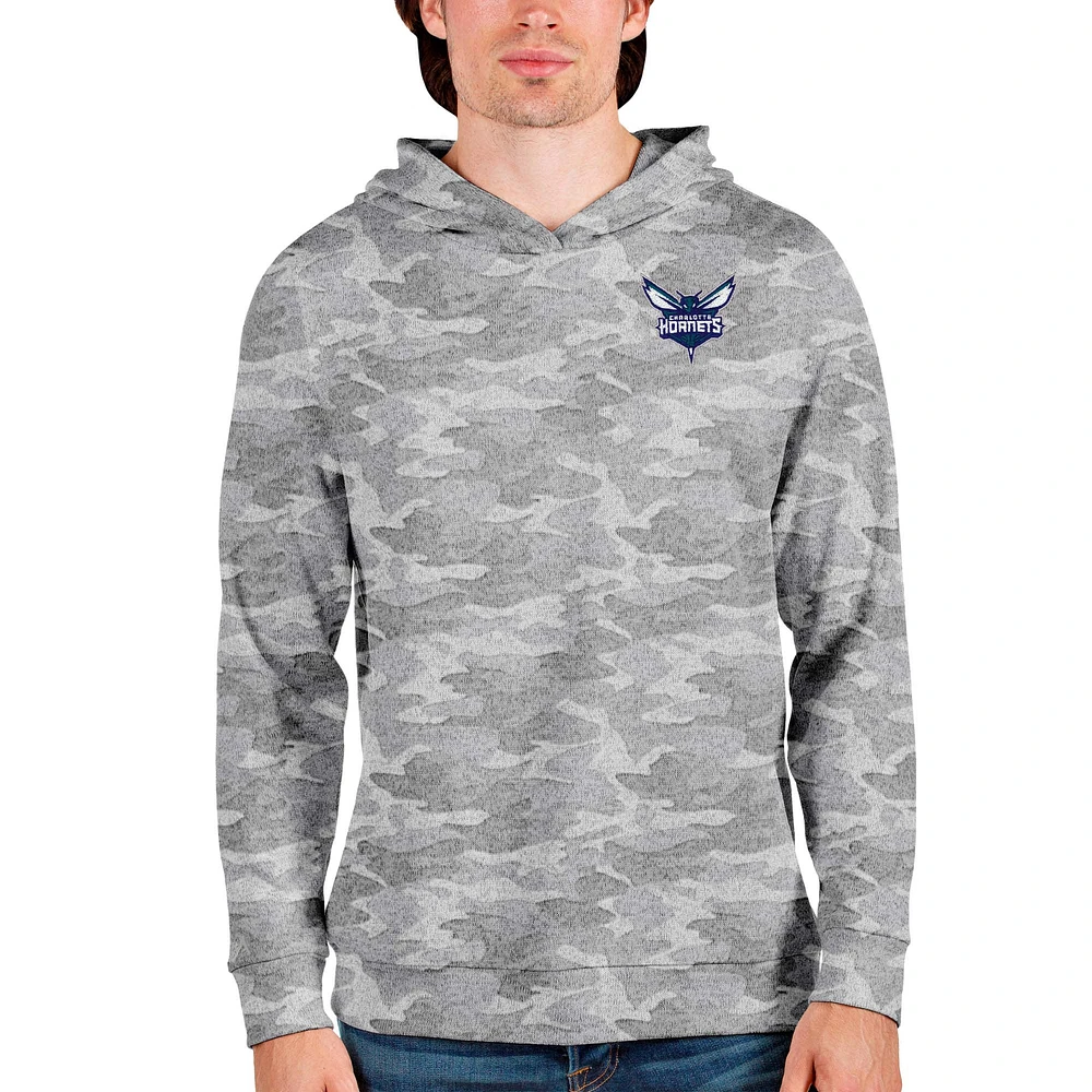 Men's Antigua Camo Charlotte Hornets Absolute Pullover Hoodie