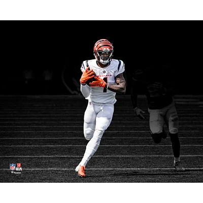 Ja'Marr Chase Cincinnati Bengals Unsigned First Career Touchdown Photograph