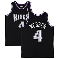 Chris Webber Black Sacramento Kings Autographed 2000-01 Mitchell & Ness Replica Jersey with "HOF 21" Inscription