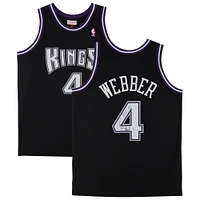 Chris Webber Black Sacramento Kings Autographed 2000-01 Mitchell & Ness Replica Jersey with "HOF 21" Inscription