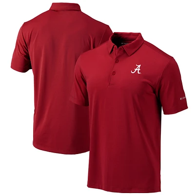 Men's Columbia Crimson Alabama Tide Omni-Wick Drive Polo