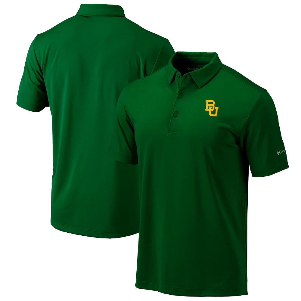 Men's Columbia Green Baylor Bears Omni-Wick Drive Polo