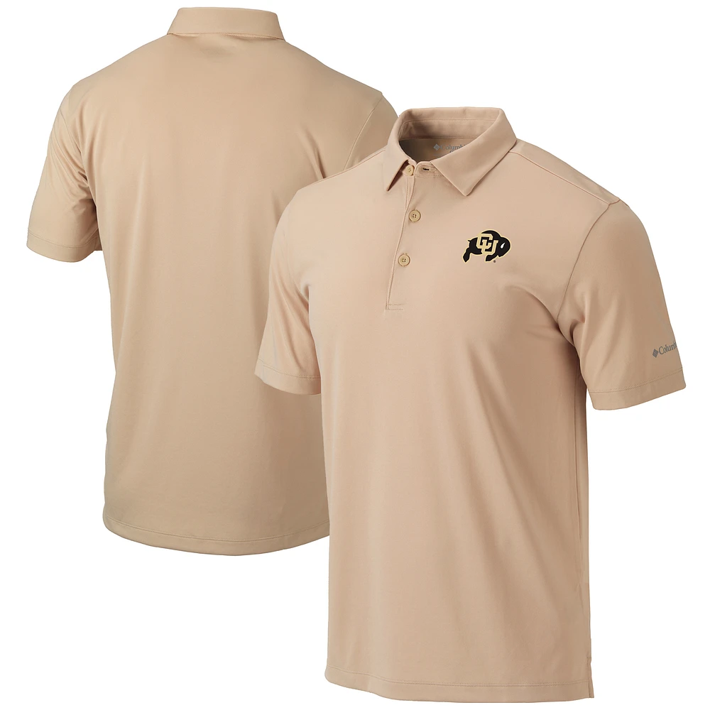 Men's Columbia Gold Colorado Buffaloes Omni-Wick Drive Polo