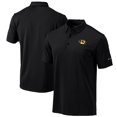 Men's Columbia Black Missouri Tigers Omni-Wick Drive Polo