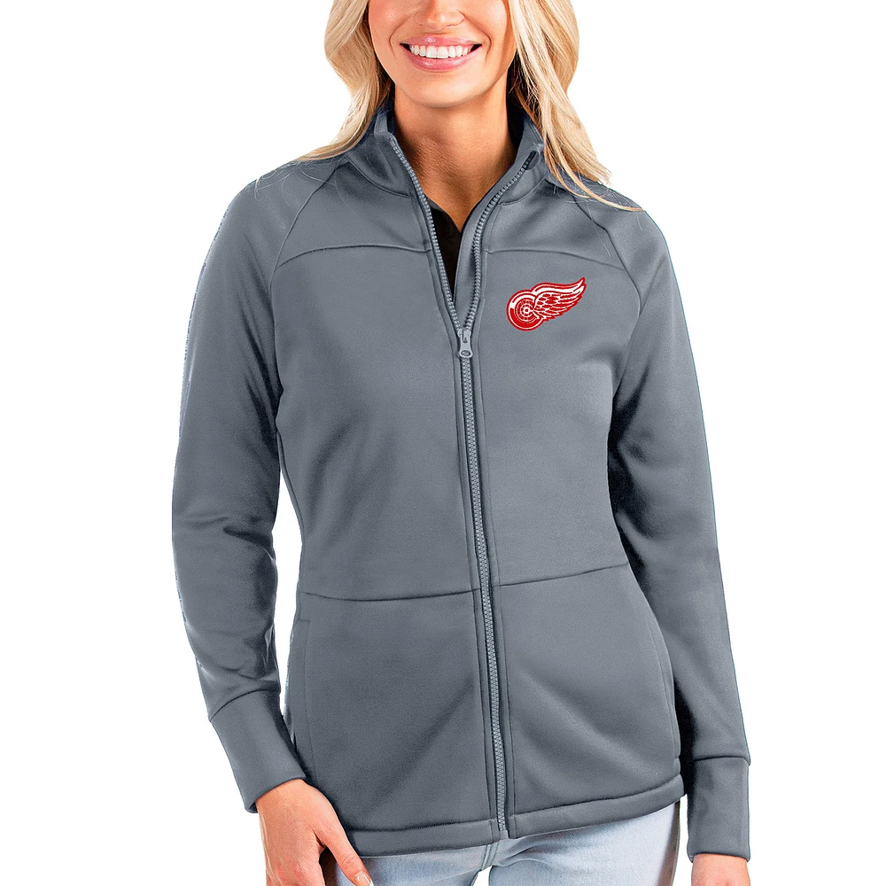 Women's Antigua Detroit Red Wings Links Full-Zip Golf Jacket