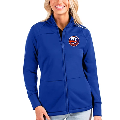 Women's Antigua Royal New York Islanders Links Full-Zip Golf Jacket