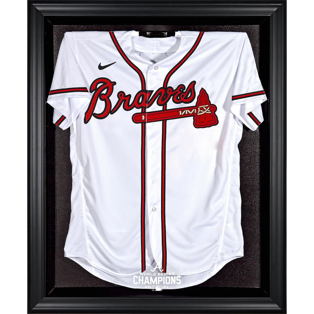 Atlanta Braves 2021 MLB World Series Champions Framed Logo Jersey Display Case