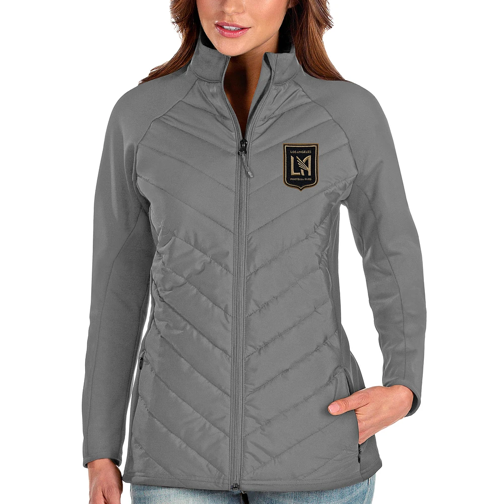 Women's Antigua Steel LAFC Altitude Full-Zip Jacket