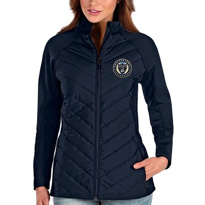 Women's Antigua Navy Philadelphia Union Altitude Full-Zip Jacket