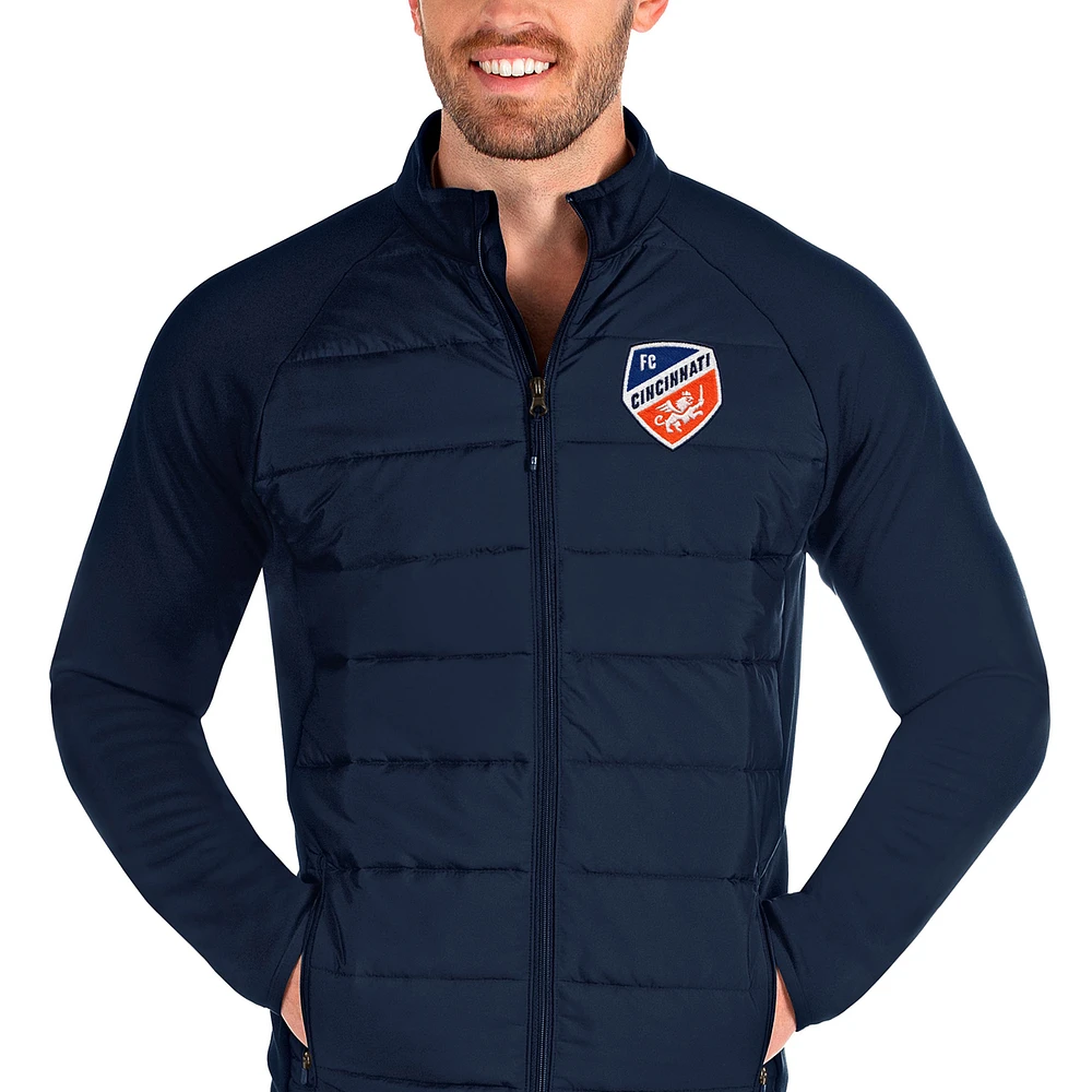 Men's Antigua Navy FC Cincinnati Altitude Full-Zip Jacket