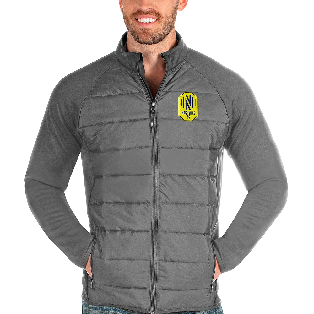 Men's Antigua Steel Nashville SC Altitude Full-Zip Jacket