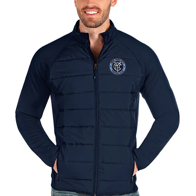 Men's Antigua Navy New York City FC Altitude Full-Zip Jacket