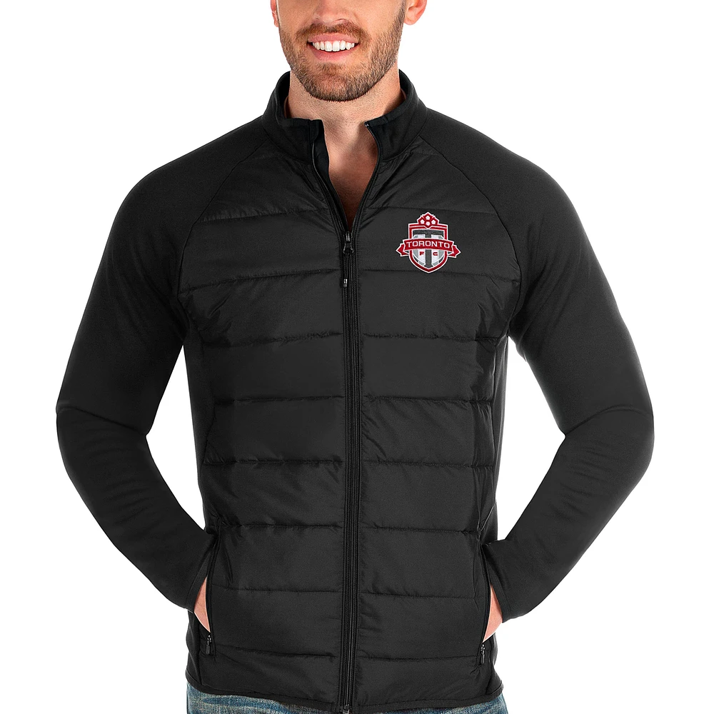Men's Antigua Black Toronto FC Altitude Full-Zip Jacket