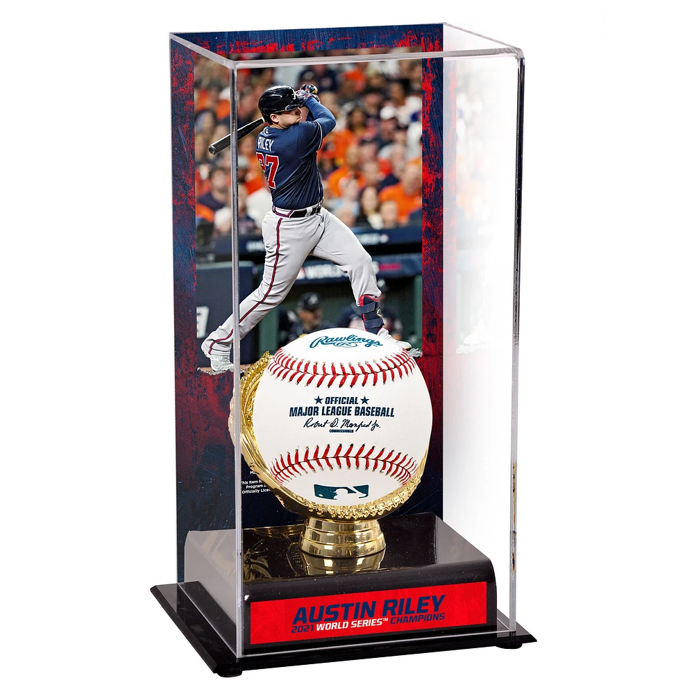 Austin Riley Atlanta Braves 2021 MLB World Series Champions Sublimated Display Case with Image