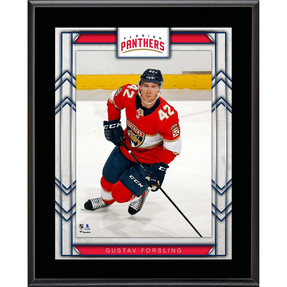 Gustav Forsling Florida Panthers 10.5" x 13" Sublimated Player Plaque
