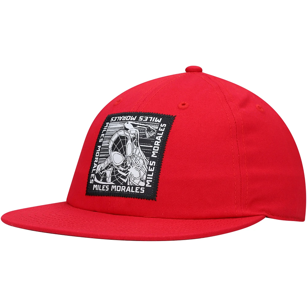 Men's BIOWORLD Red Spider-Man Miles Morales Adjustable Hat