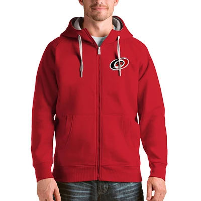 Men's Antigua Carolina Hurricanes Logo Victory Full-Zip Hoodie