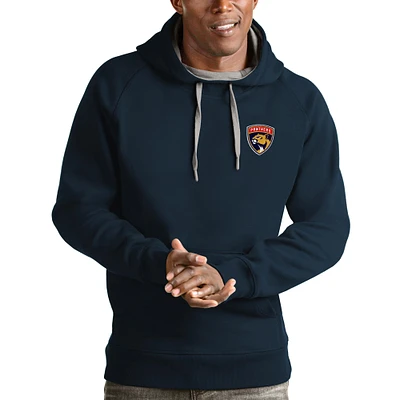 Men's Antigua Navy Florida Panthers Team Victory Pullover Hoodie