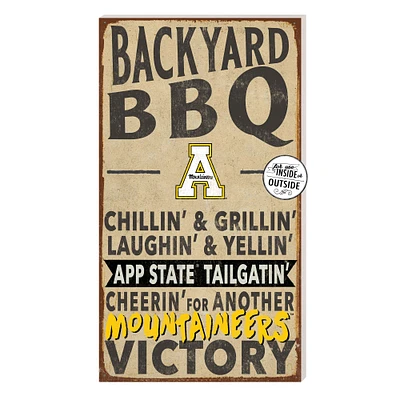 Brown Appalachian State Mountaineers 11'' x 20'' Indoor/Outdoor BBQ Sign