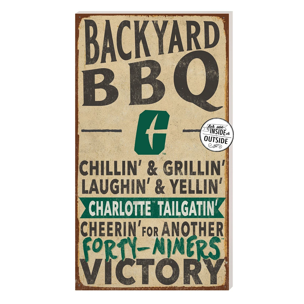 Brown Charlotte 49ers 11'' x 20'' Indoor/Outdoor BBQ Sign