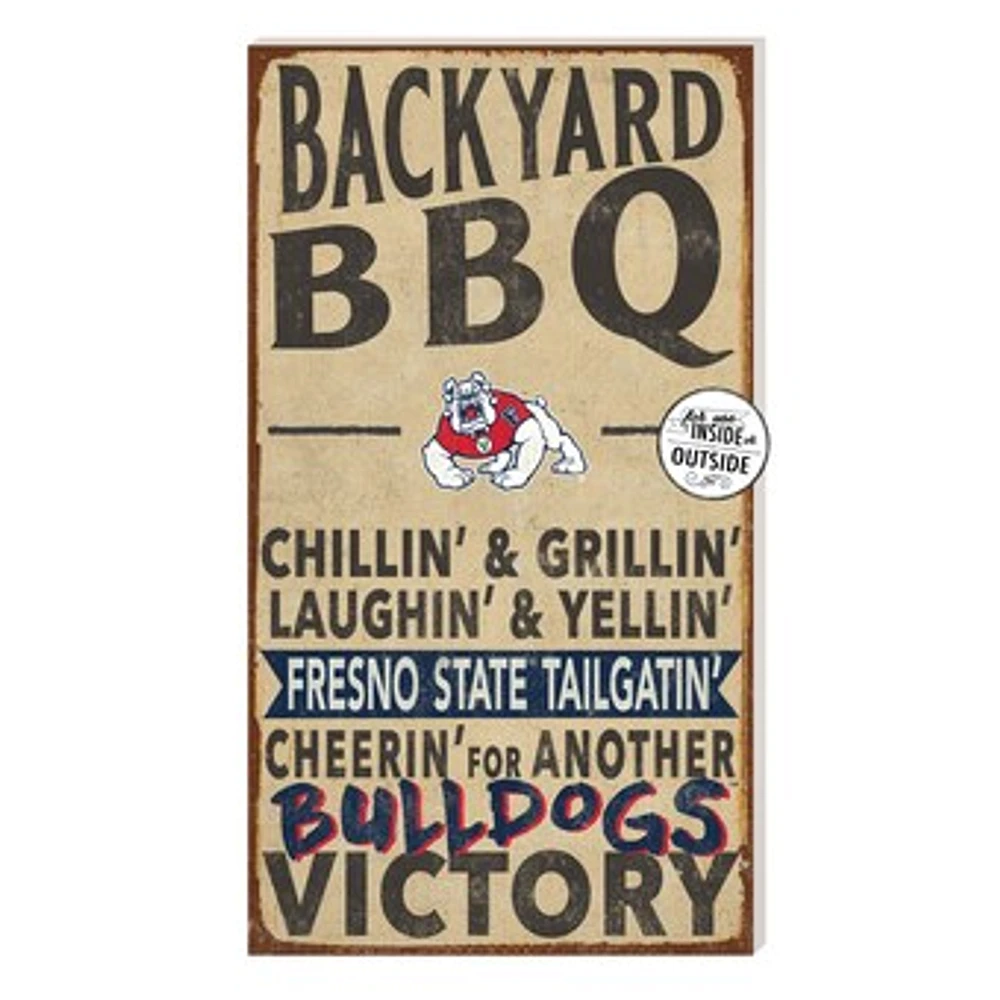 Brown Fresno State Bulldogs 11'' x 20'' Indoor/Outdoor BBQ Sign