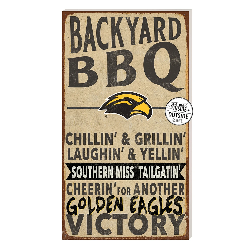 Brown Southern Miss Golden Eagles 11'' x 20'' Indoor/Outdoor BBQ Sign