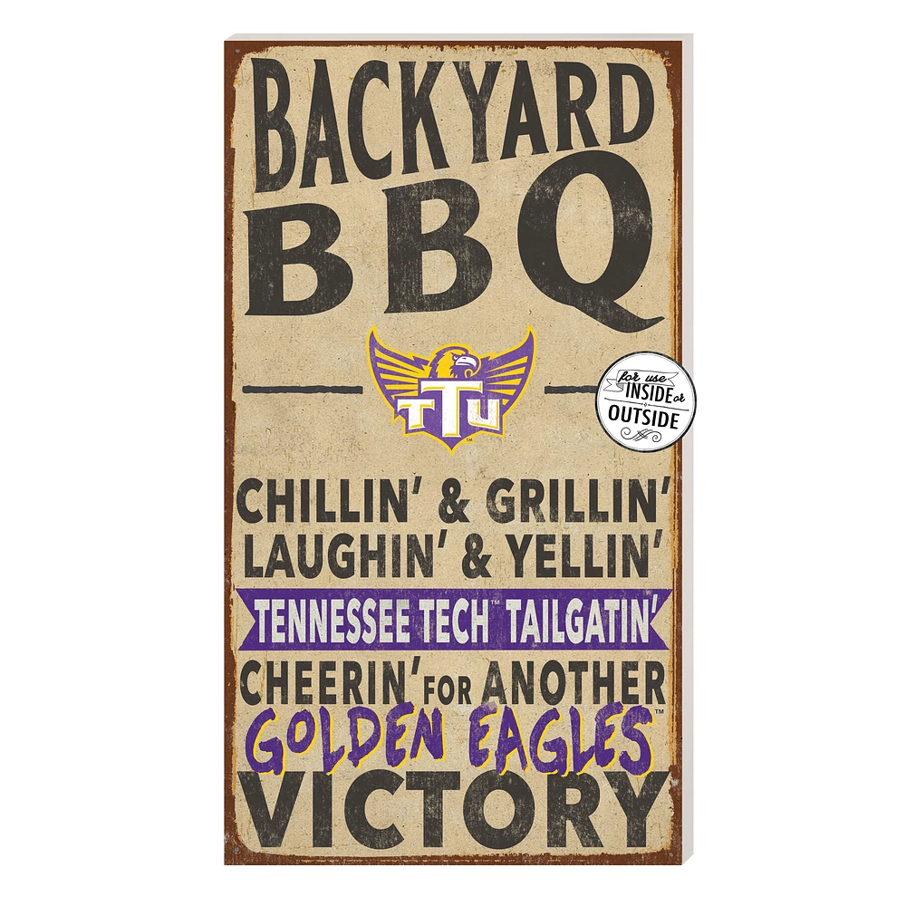Brown Tennessee Tech Golden Eagles 11'' x 20'' Indoor/Outdoor BBQ Sign