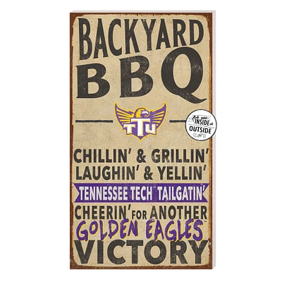 Brown Tennessee Tech Golden Eagles 11'' x 20'' Indoor/Outdoor BBQ Sign