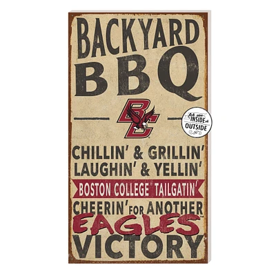 Brown Boston College Eagles 11'' x 20'' Indoor/Outdoor BBQ Sign