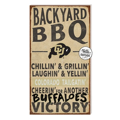 Brown Colorado Buffaloes 11'' x 20'' Indoor/Outdoor BBQ Sign