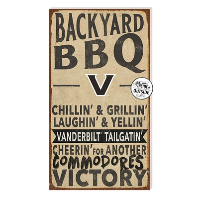 Brown Vanderbilt Commodores 11'' x 20'' Indoor/Outdoor BBQ Sign